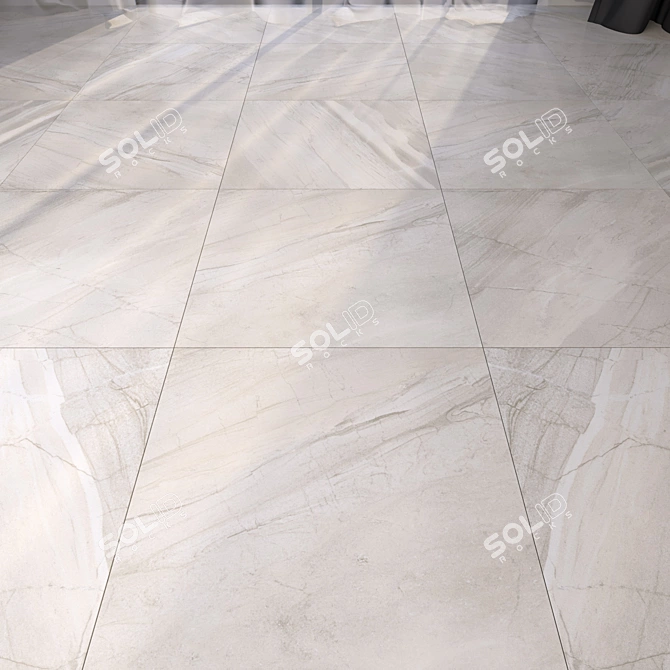 Marble Elegance: Stunning HD Textured Floor 3D model image 1