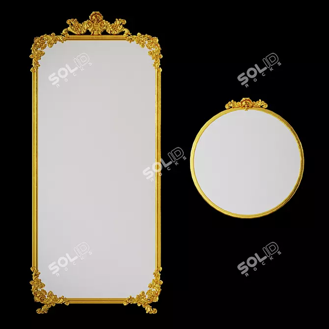 3D Mirror with Stunning Details 3D model image 1