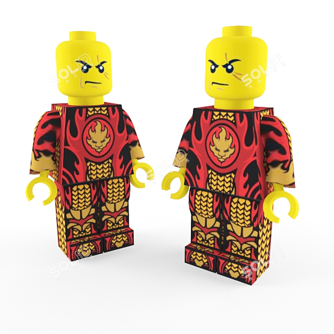 Fiery Ninja: LEGO Power Pack 3D model image 3