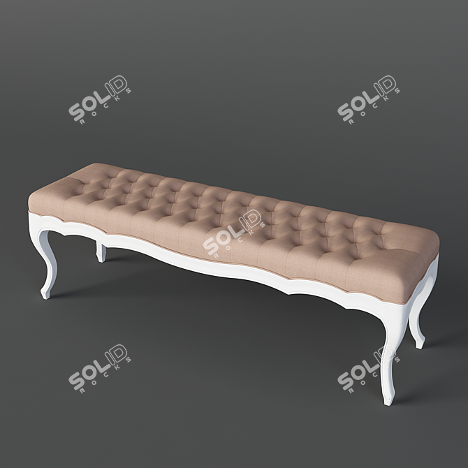 Montigny Buttoned Seat Bench M176 - Elegant, Stylish, and Versatile 3D model image 2