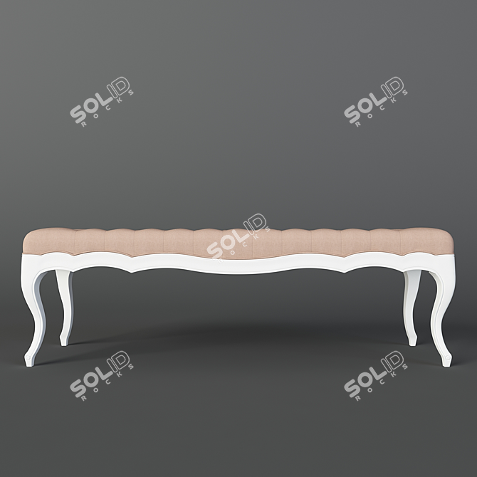 Montigny Buttoned Seat Bench M176 - Elegant, Stylish, and Versatile 3D model image 3