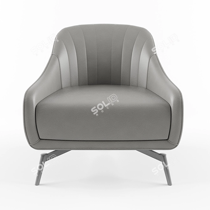 Luxury Natuzzi Felicità Armchair  3D model image 2