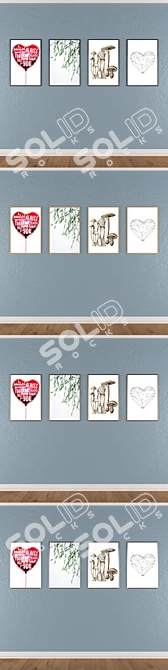 Multi-Framed Wall Art Set 3D model image 3