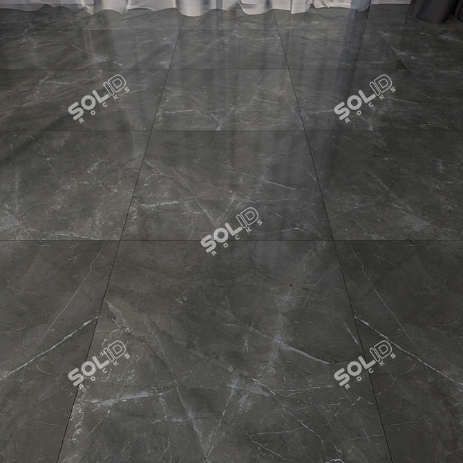 Elegant Marble Floor Tiles 3D model image 1