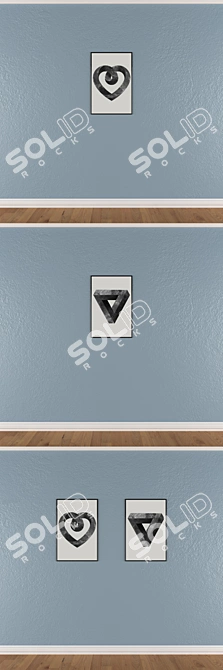 2-Piece Set: No. 709 Wall Paintings 3D model image 3