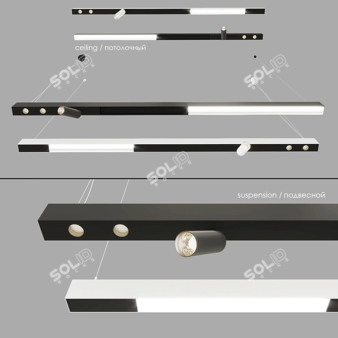 Modular Profile Lighting System - Centrsvet 3D model image 1