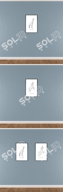 Versatile Set of Wall Paintings 3D model image 3