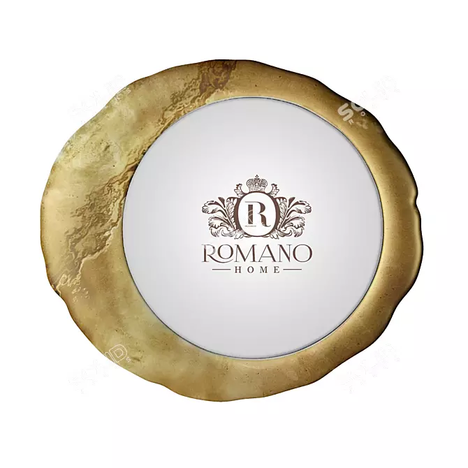 Golden Grand Mirror by Romano Home 3D model image 1