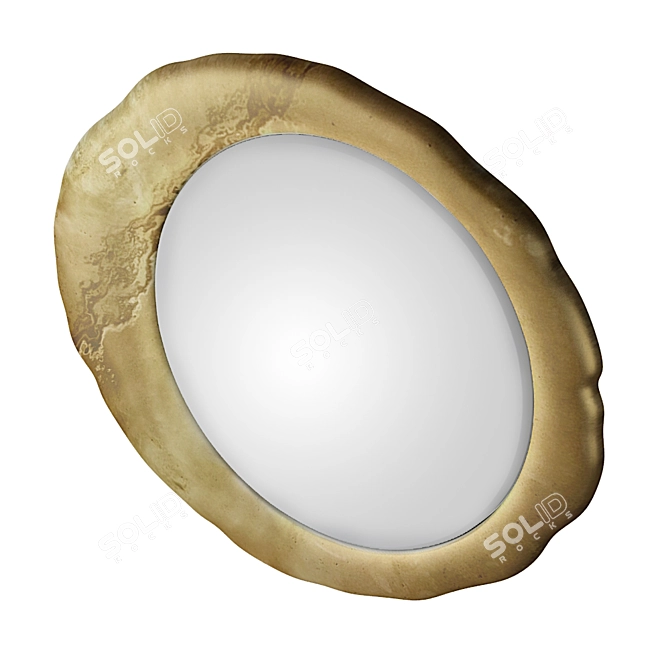 Golden Grand Mirror by Romano Home 3D model image 2