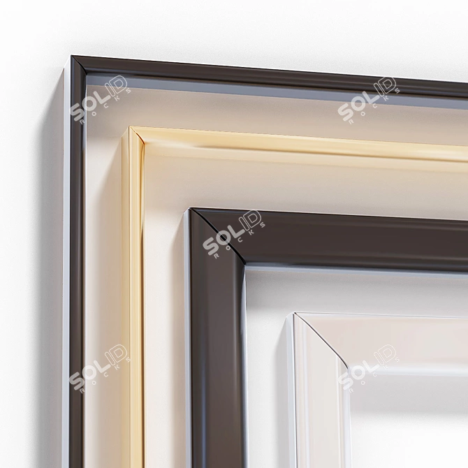 InteriorsHome Poster Set: Stylish Frames & Art 3D model image 3