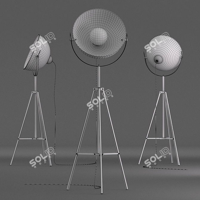 Elegant Zuma Line Floor Lamp 3D model image 3