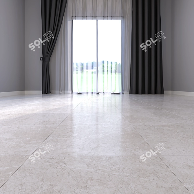 Elegant Marble Floor Tiles 3D model image 2