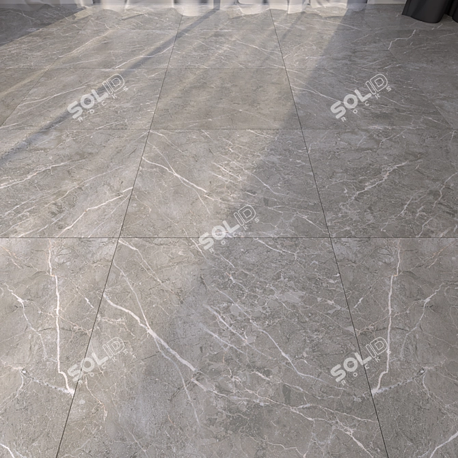 Elegant Marble Floor Tiles 3D model image 1