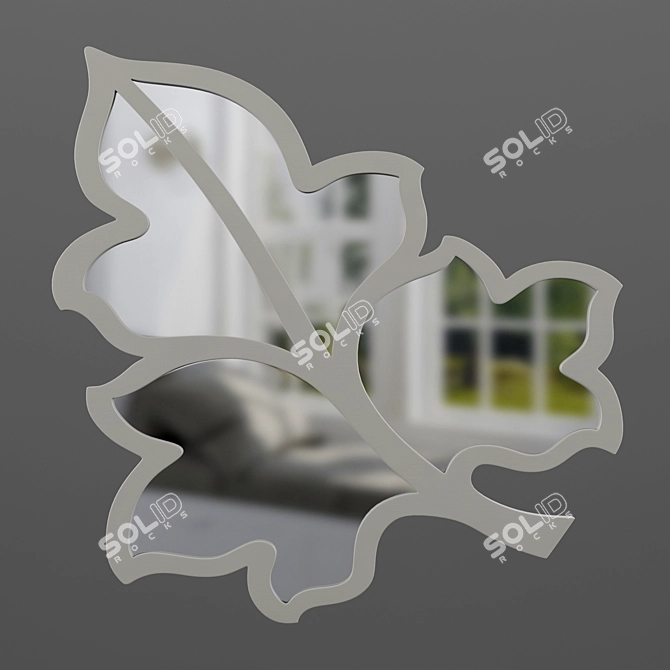 Elegant 597P Art Deco Mirror 3D model image 1