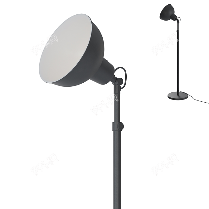 Contemporary IKEA SKURUP Floor Lamp 3D model image 1