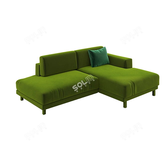 Customizable Tyme Modular Sofa 3D model image 2