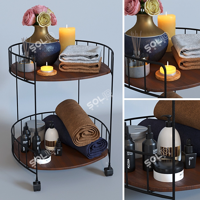 Luxury Bathroom Set 6 3D model image 1