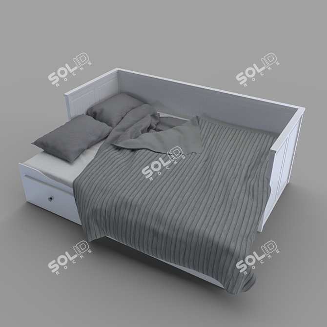 Stylish Hemnes Bed: Your Dream Bedroom 3D model image 1