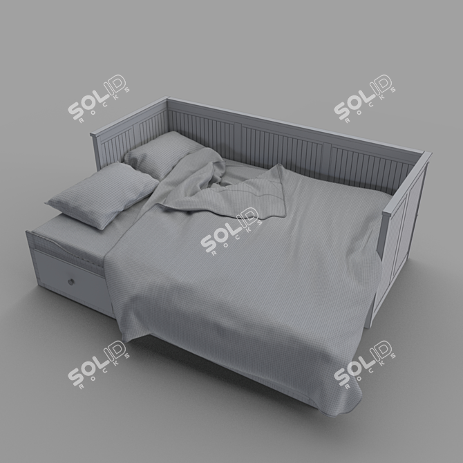 Stylish Hemnes Bed: Your Dream Bedroom 3D model image 2