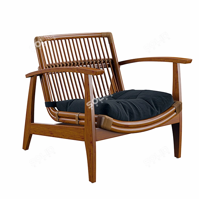 Comfy Lounge Chair 3D model image 1