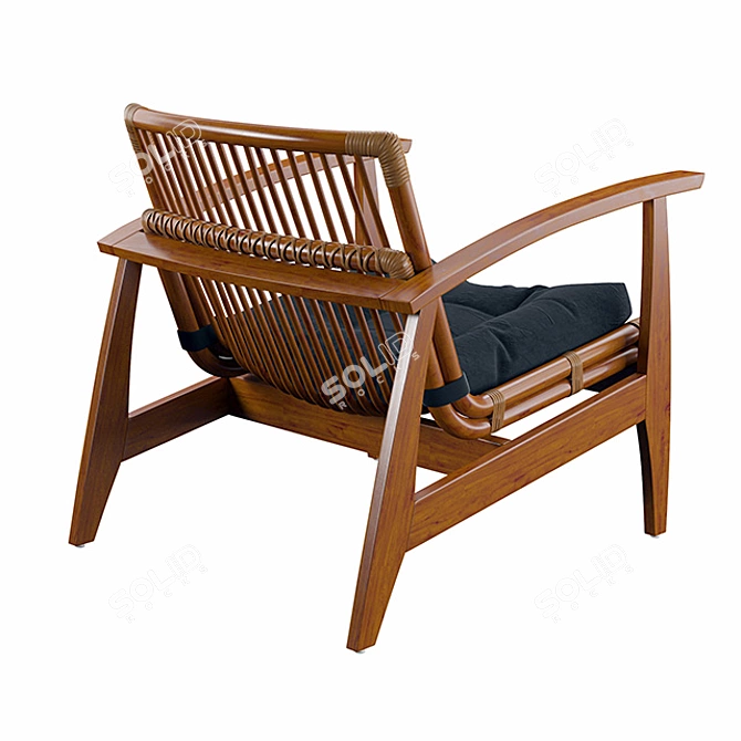 Comfy Lounge Chair 3D model image 2