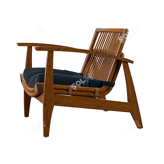 Comfy Lounge Chair 3D model image 3