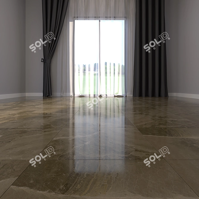 Luxury Marble Floor Tiles 3D model image 2