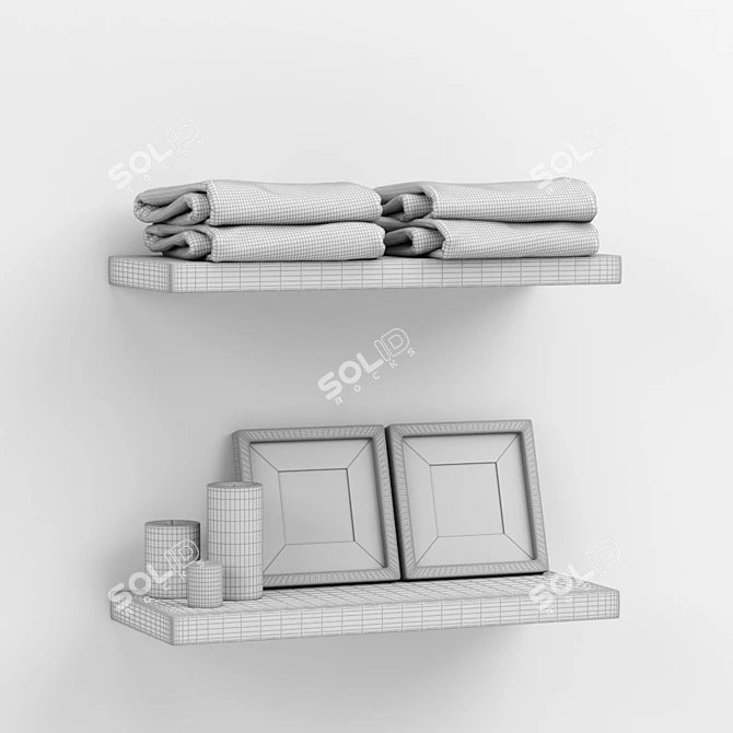 Elegant Bathroom Set for Stylish Decor 3D model image 3