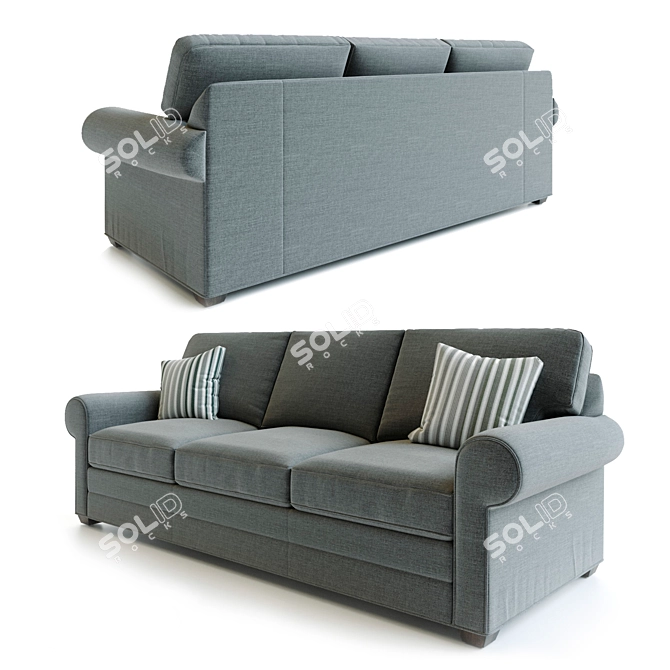 Tula Mix: Traditional and Contemporary Sofa 3D model image 1