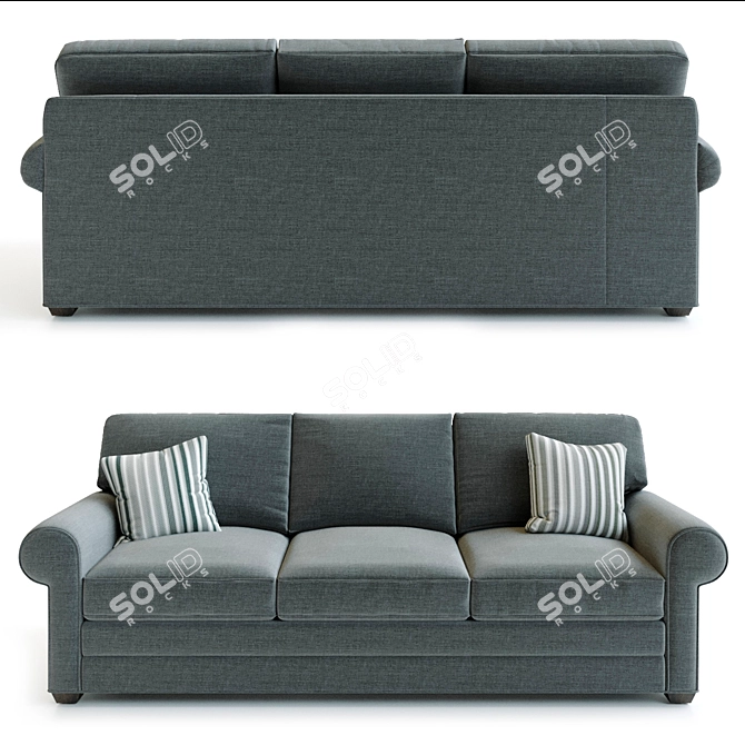 Tula Mix: Traditional and Contemporary Sofa 3D model image 2