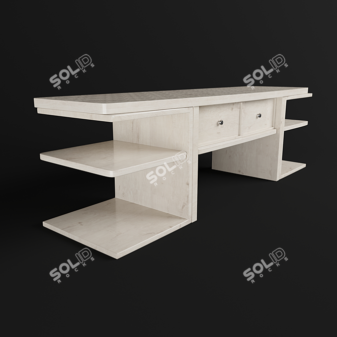 SleekTV Stand: Modern & Functional 3D model image 1