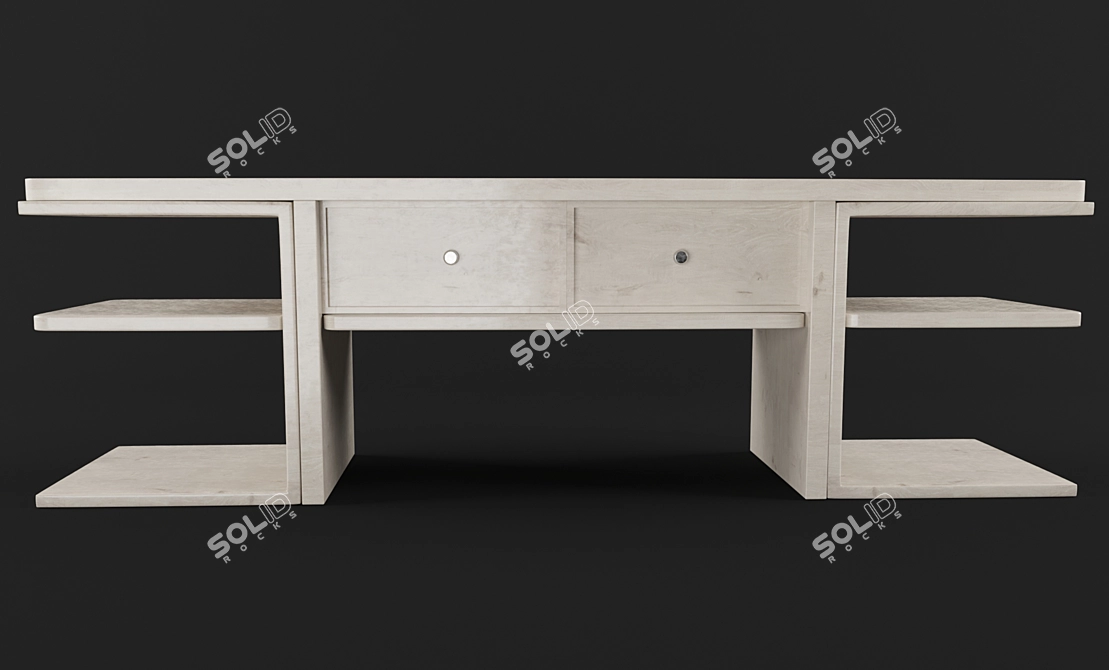 SleekTV Stand: Modern & Functional 3D model image 2