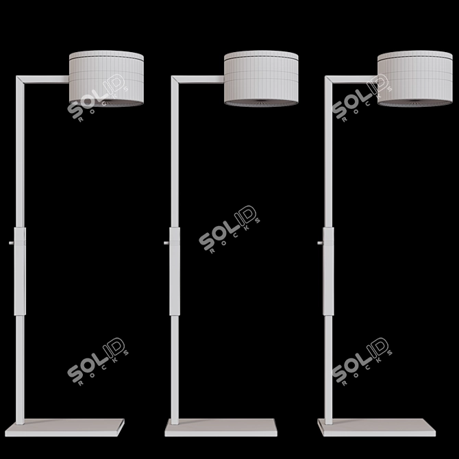 Sleek Larchmont Floor Lamp 3D model image 3