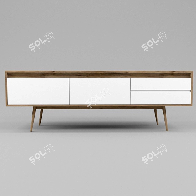 Modern TV Stand | 210x60x75 3D model image 1