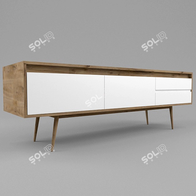 Modern TV Stand | 210x60x75 3D model image 2