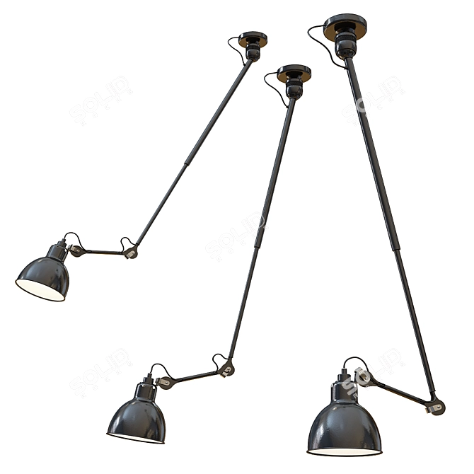 Streamlined Lighting Solution: Lampe Gras 3D model image 3