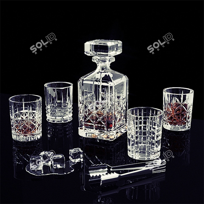 Luxury Whisky Set: Nachtmann Highland 3D model image 1