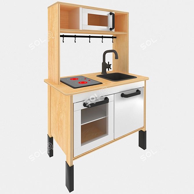 Junior Chef's Dream Kitchen 3D model image 1