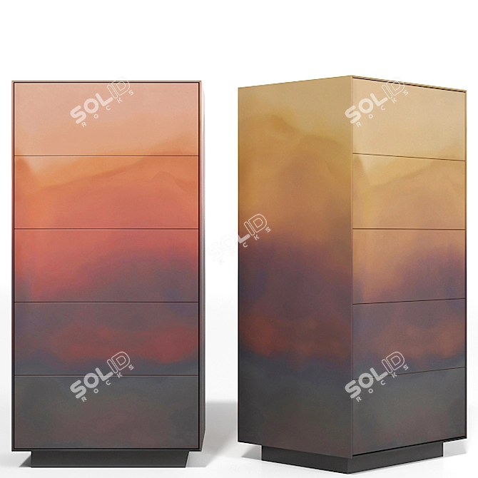 Elegant De Castelli Marea Sideboard 3D model image 2