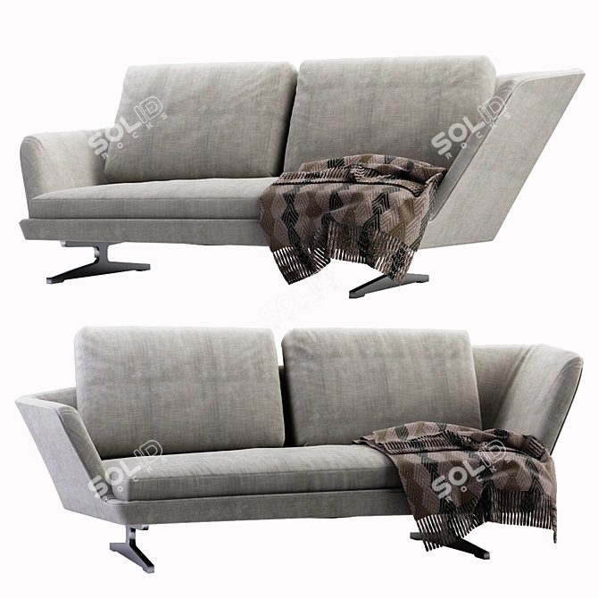 Modern Zeus V2 Sofa 3D model image 1