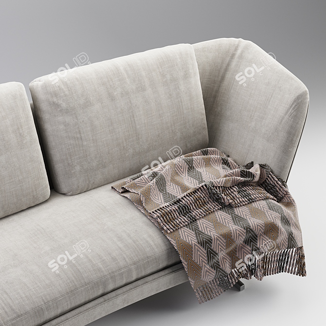 Modern Zeus V2 Sofa 3D model image 2