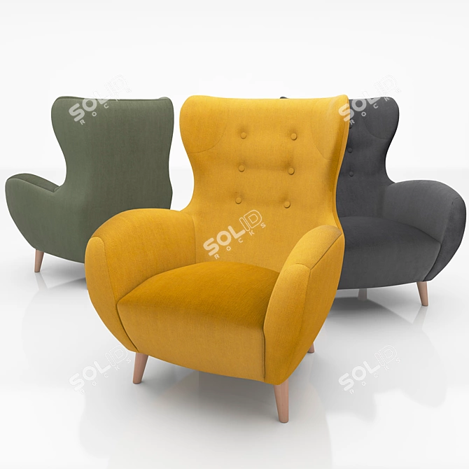 Passo Laforma Armchair: Stylish and Comfortable 3D model image 1