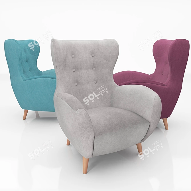 Passo Laforma Armchair: Stylish and Comfortable 3D model image 2