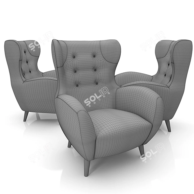 Passo Laforma Armchair: Stylish and Comfortable 3D model image 3