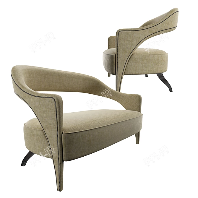 Brabbu Tellus Sofa: Strong and Contemporary Design 3D model image 1