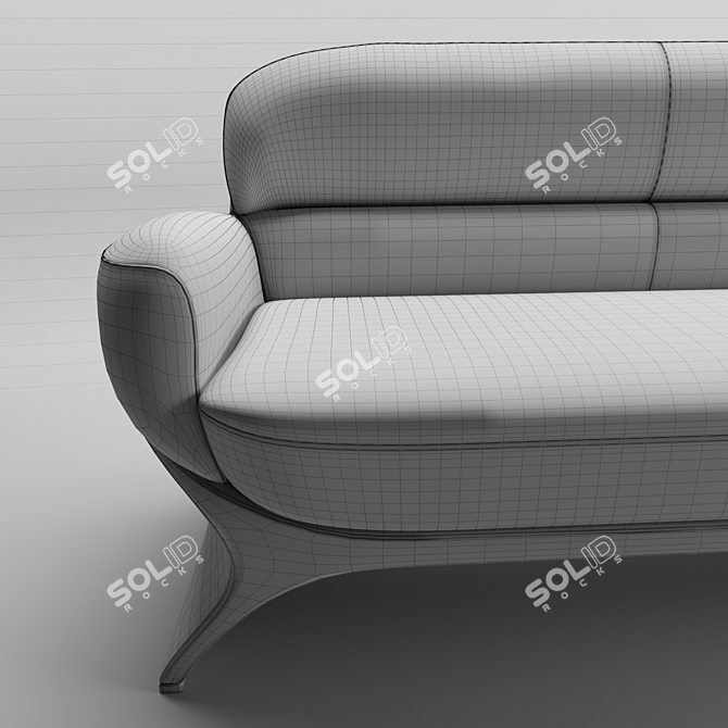 Sculpted Elegance: Mascheroni Goccia Sofa 3D model image 3