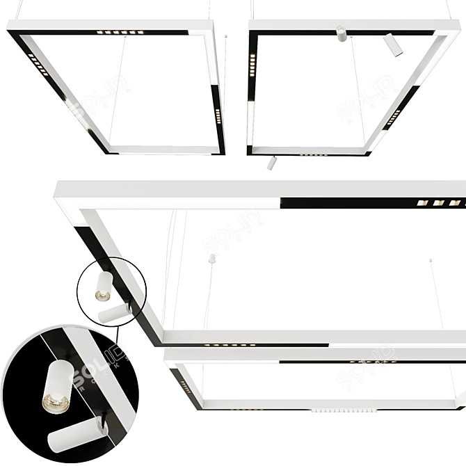 Modular Profile System for Flexible Lighting 3D model image 1