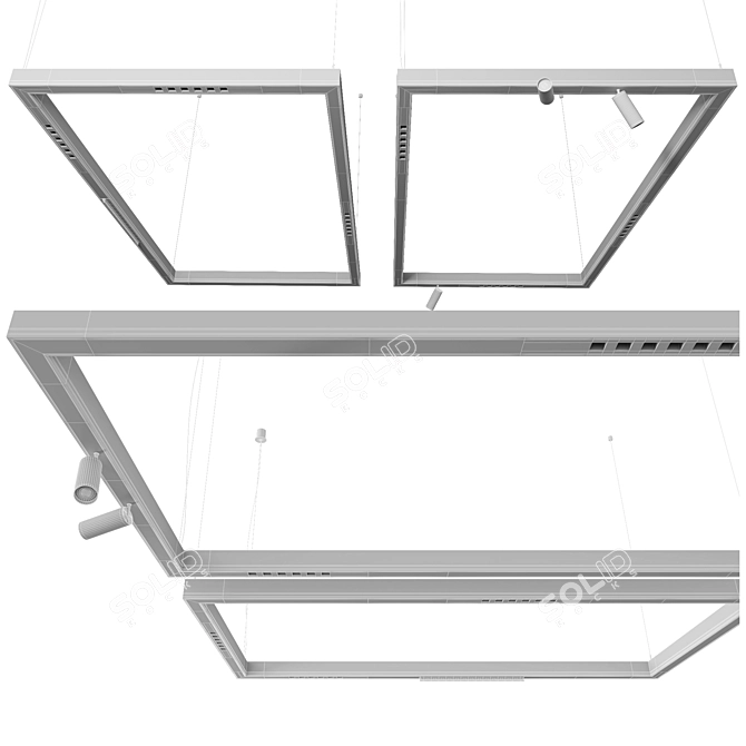 Modular Profile System for Flexible Lighting 3D model image 3