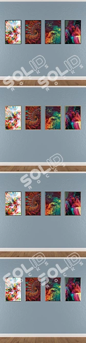 Elegant Wall Art Set 3D model image 3