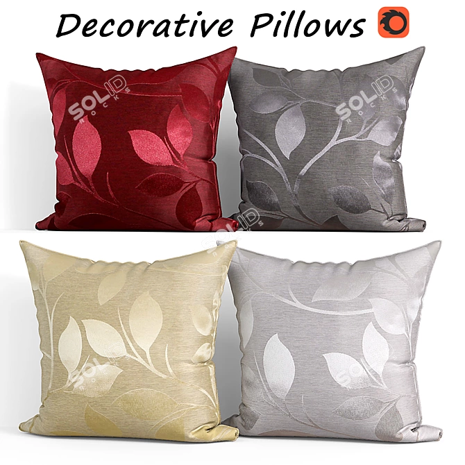 Decorative CaliTime Pillow Set 3D model image 1